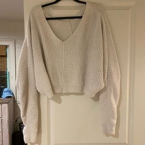 sweater, size small, white